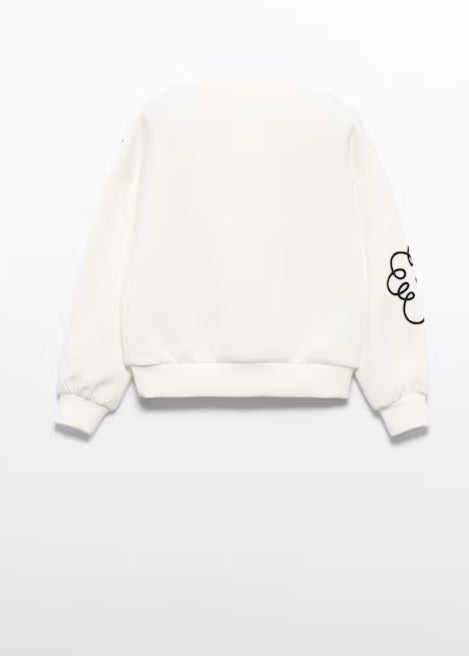 Girl Embroidered Sweatshirt