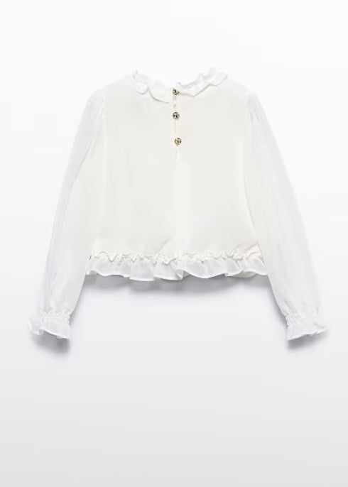 Girl Chiffon Smocked Blouse