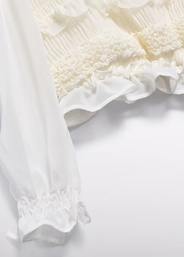 Girl Chiffon Smocked Blouse