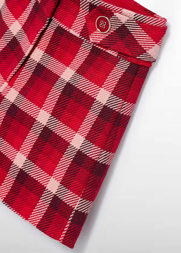 Girl Plaid Bermuda Shorts