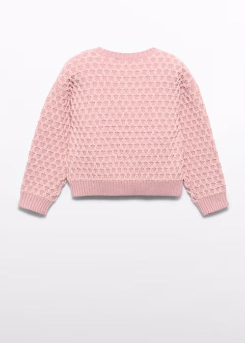 Girl Chenille Jacquard Sweater
