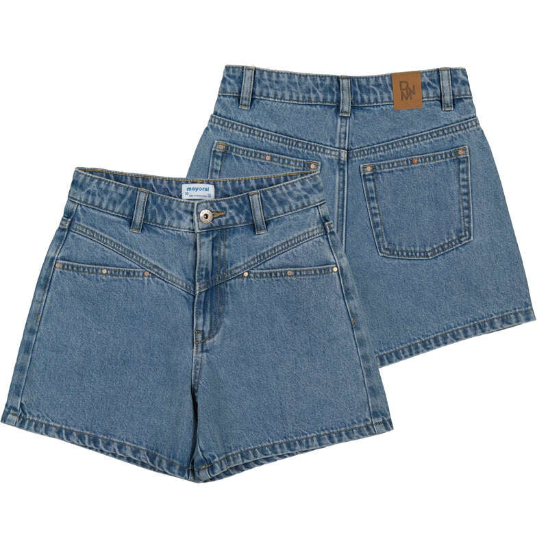 Girl's Denim Shorts W/ Rivet