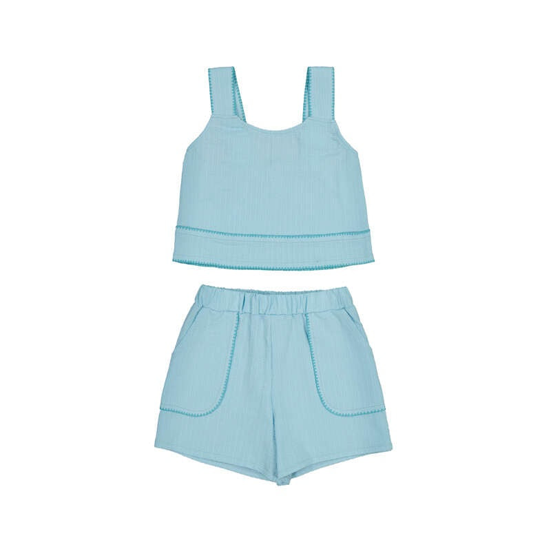 Girl's Knit Short Set