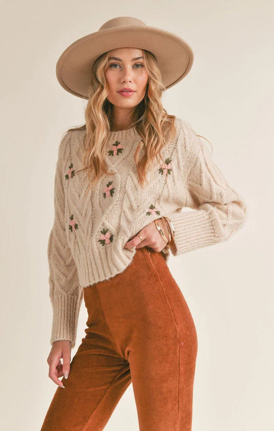 Knit Embroidered Sweater