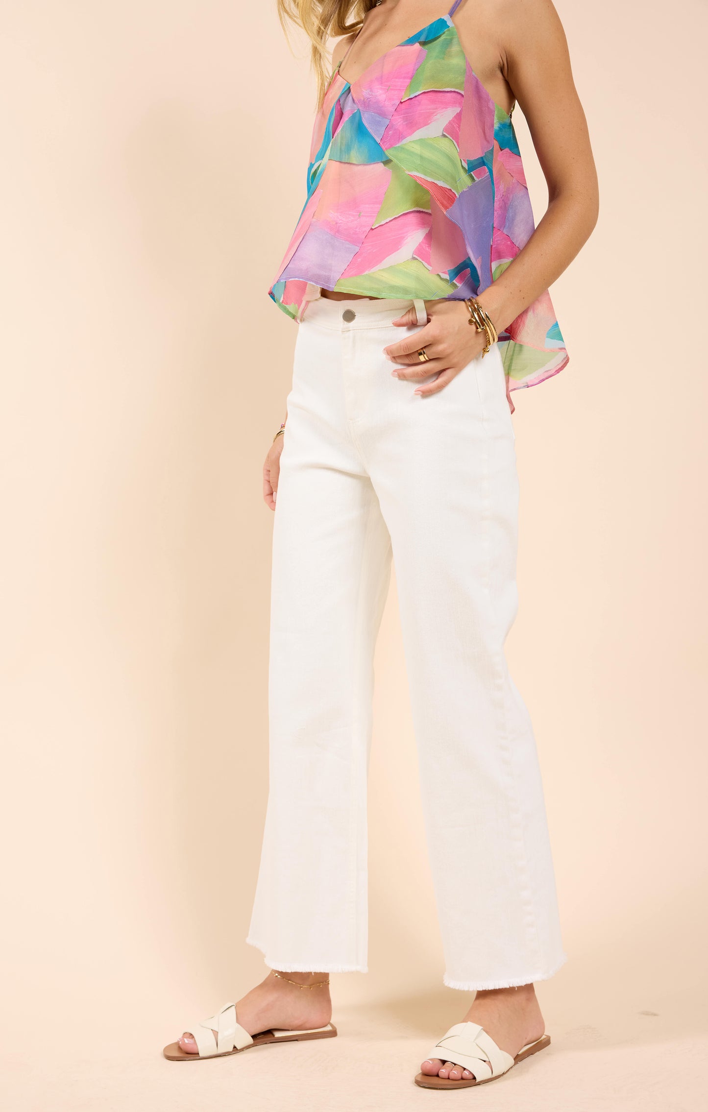 Wide Leg Denim Pant