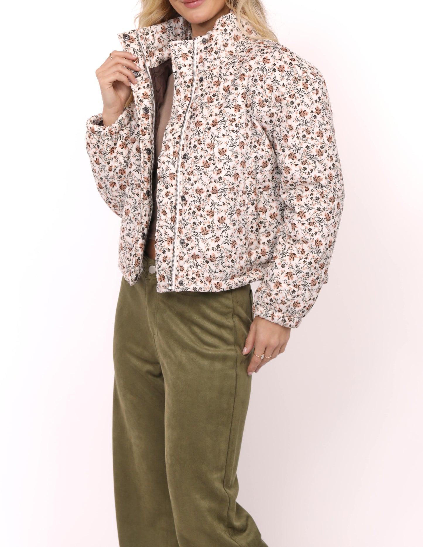 Floral Cord Jacket