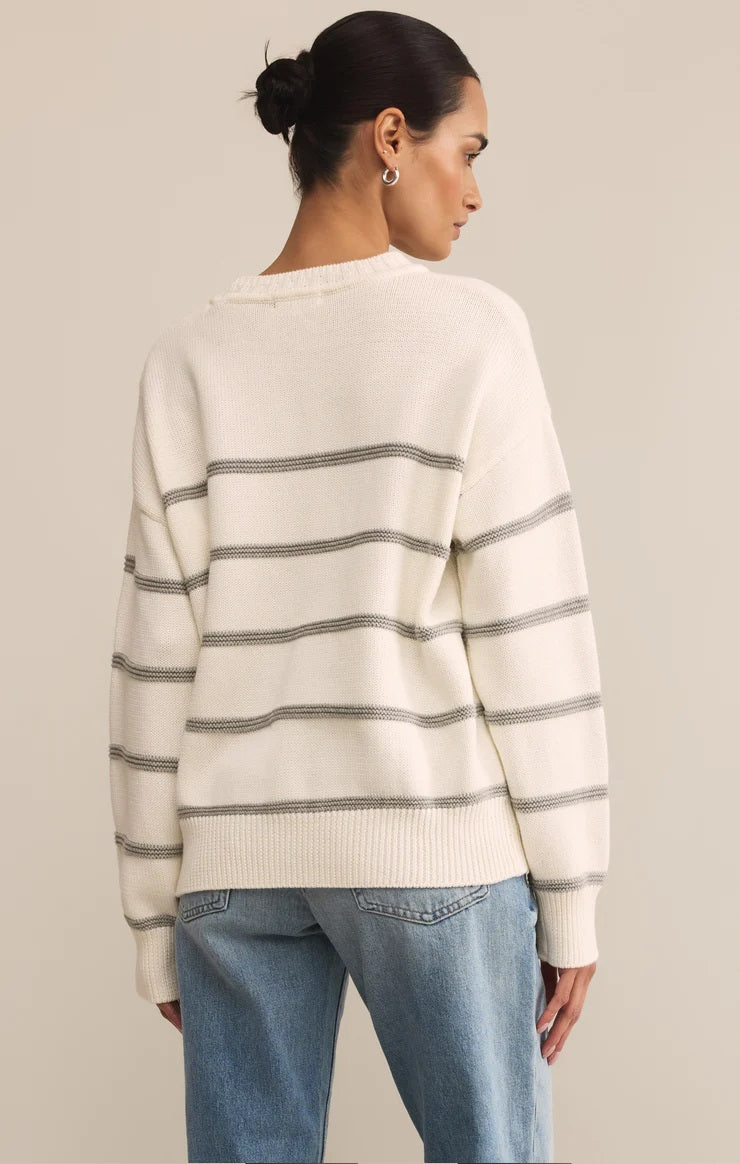 Boyfriend Striped Cotton Sweater