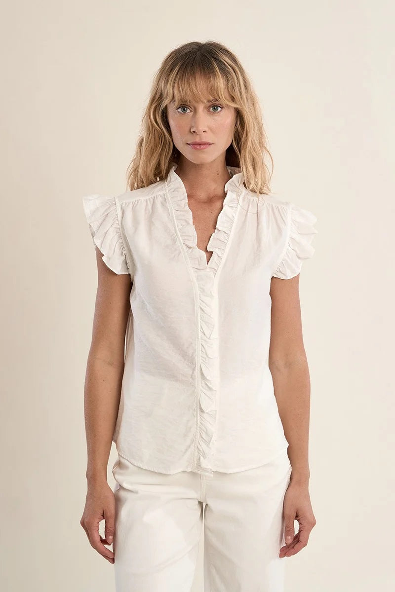 Ruffle Detail Blouse