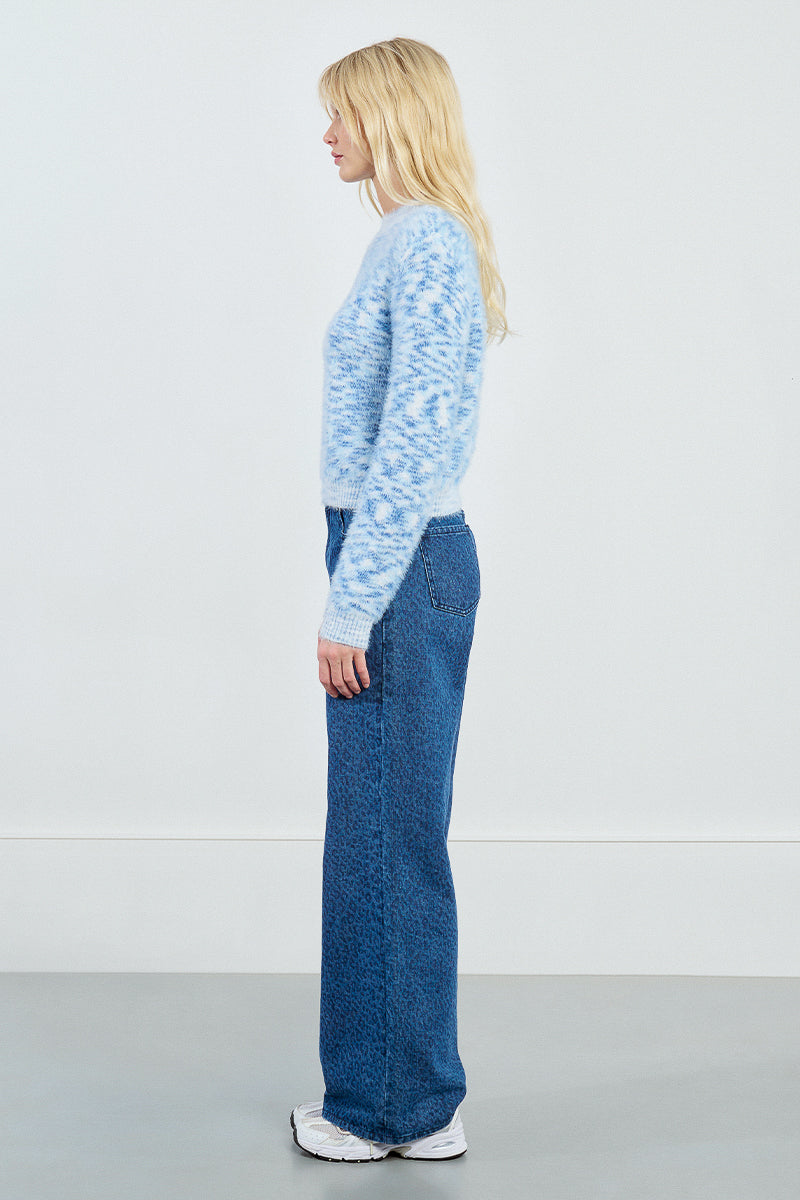 Blur Print Sweater