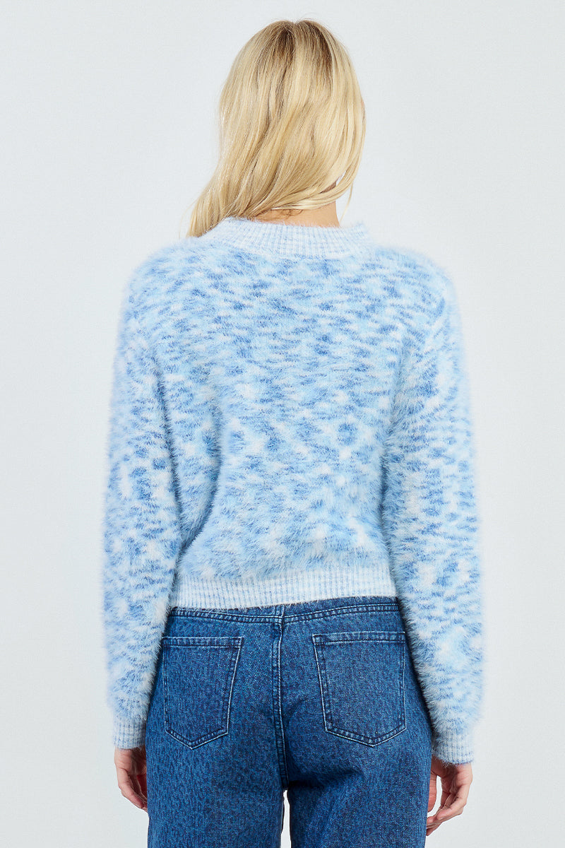 Blur Print Sweater