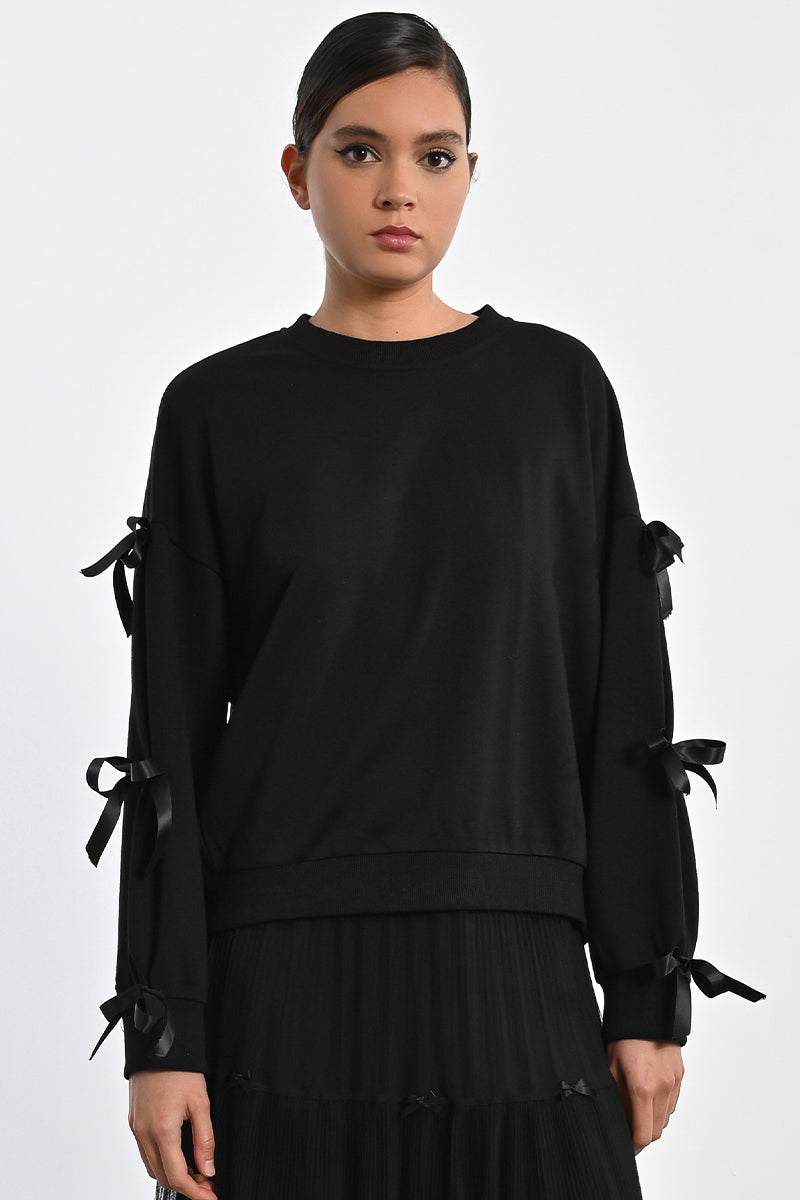 Bow Sleeve Sweater
