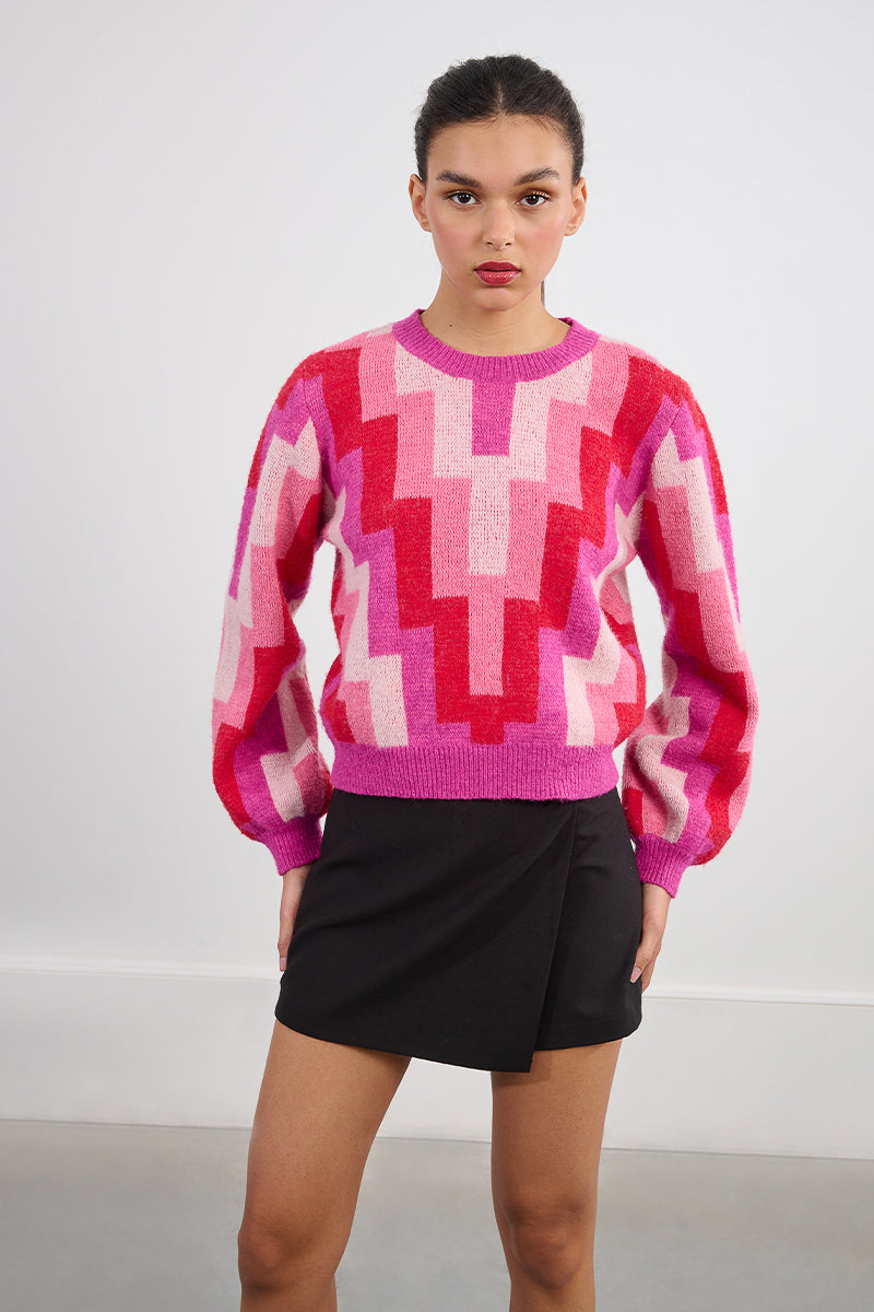 70s Print Sweater
