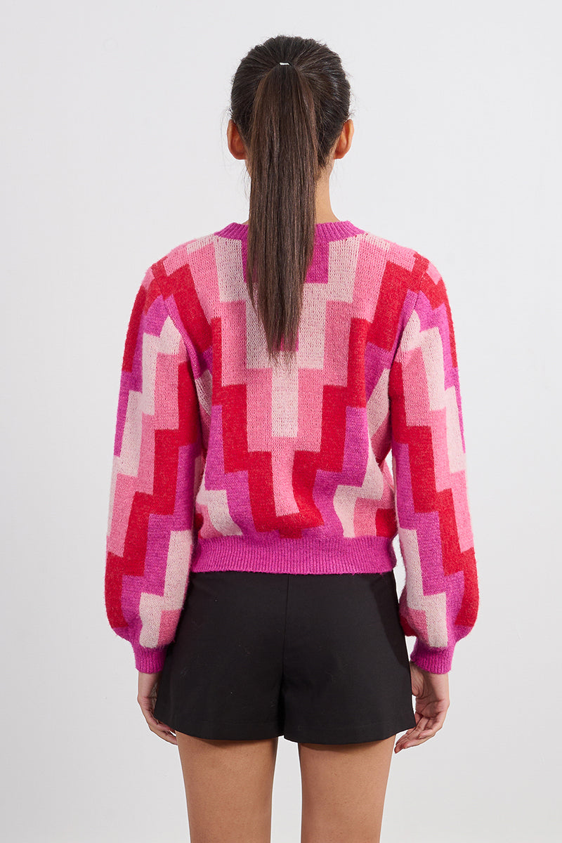 70s Print Sweater