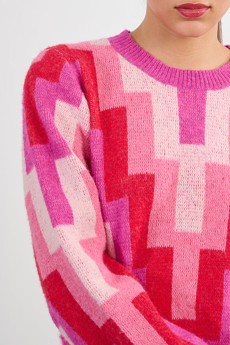 70s Print Sweater