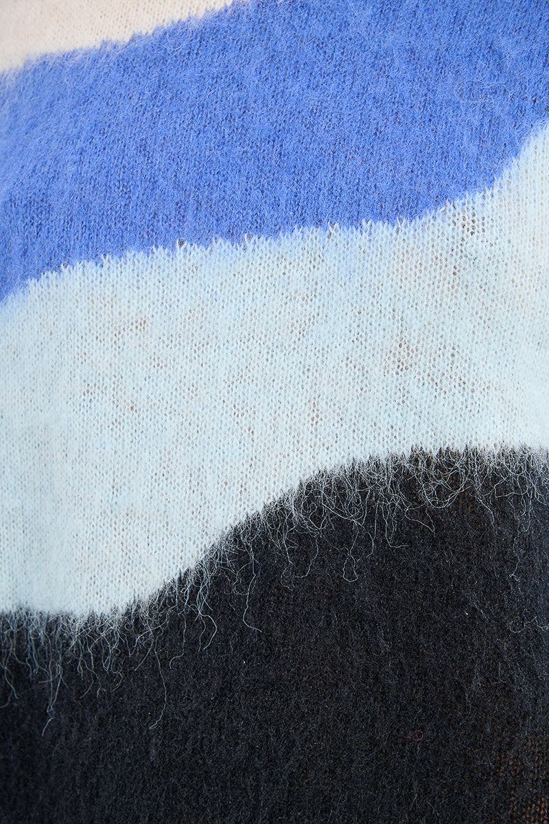 Wave Fuzzy Sweater