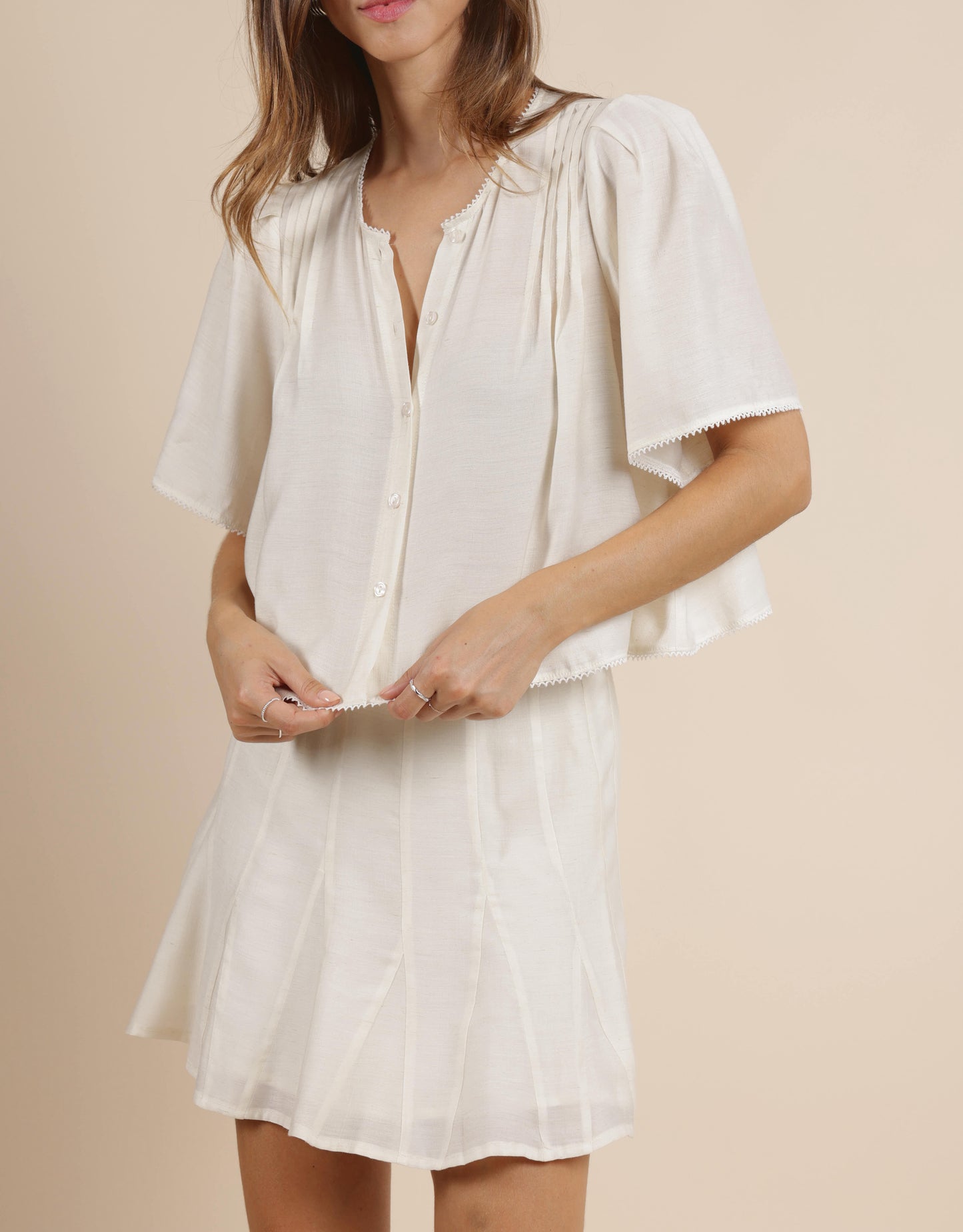 Pintuck Blouse