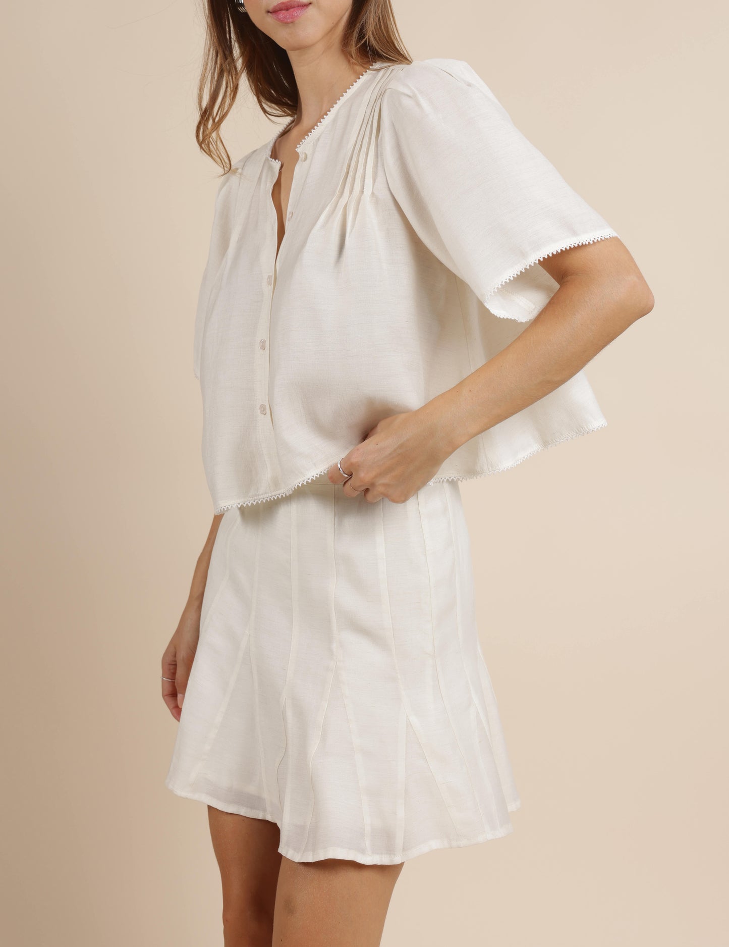 Pintuck Blouse