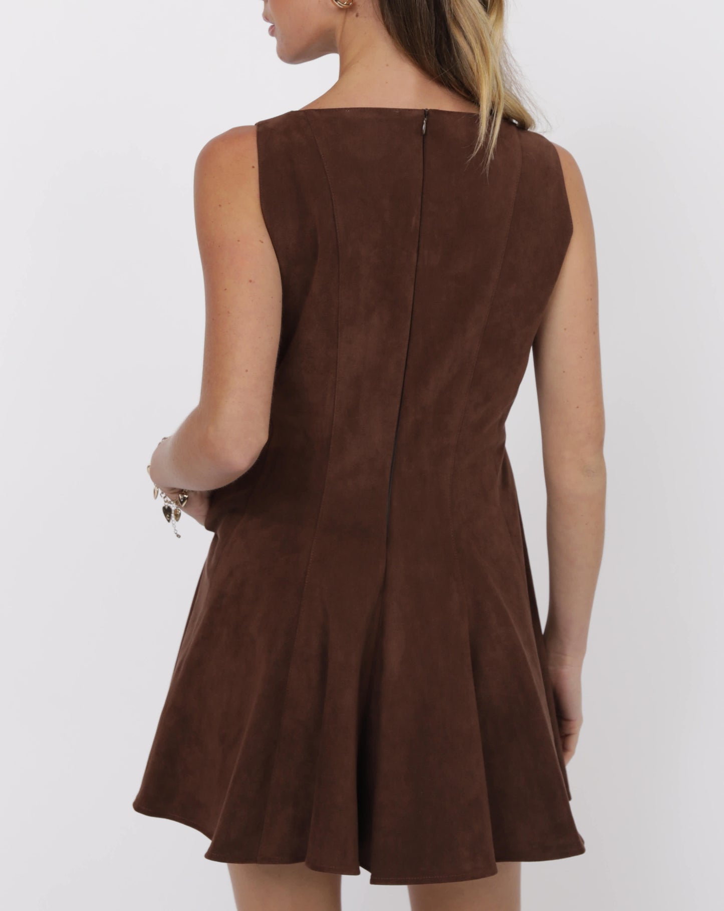 Faux Suede Dress