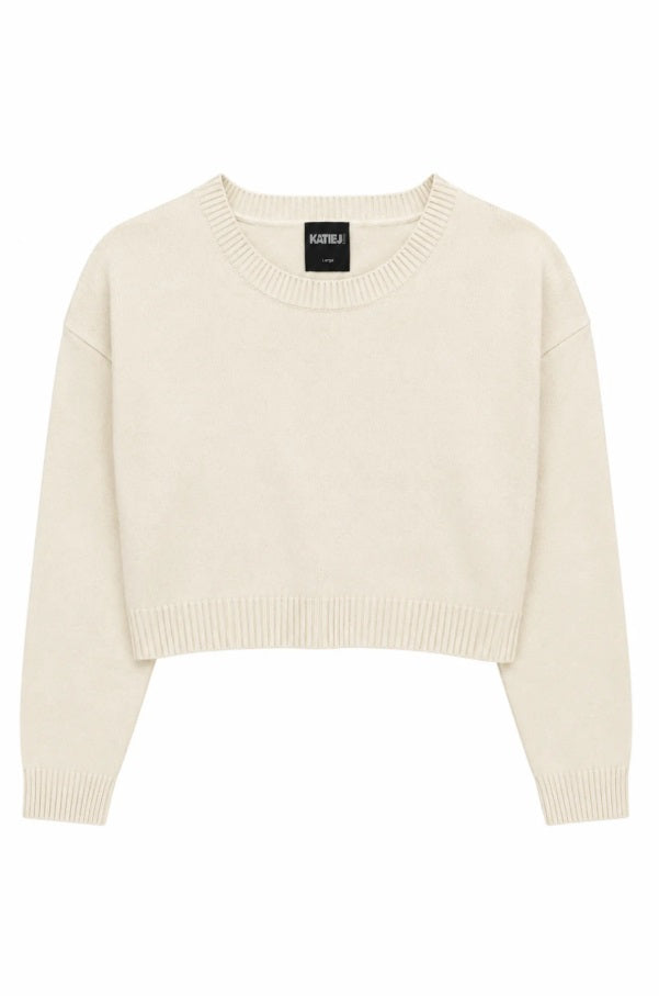 Marlena Cropped Crewneck Sweater