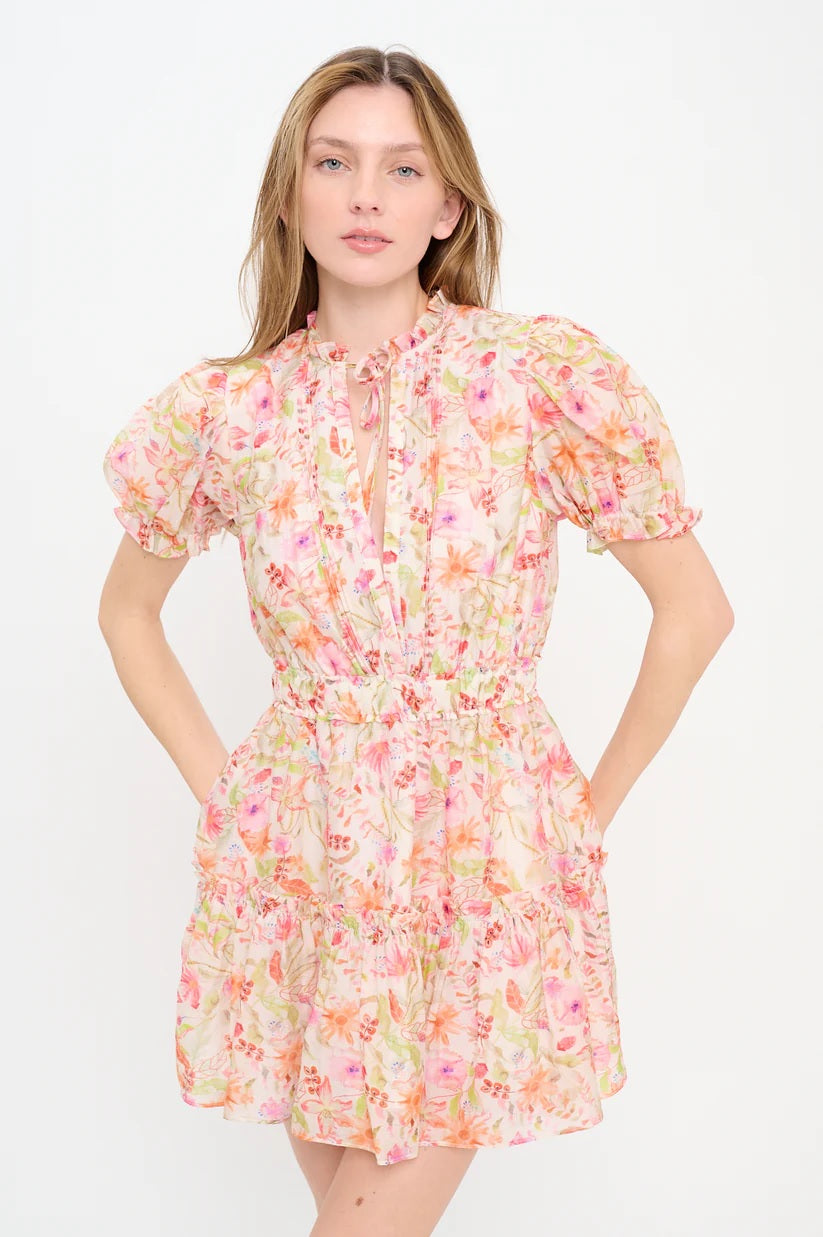 Pebble Blush Garden Short Dress