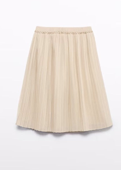 Girl Midi Pleated Skirt