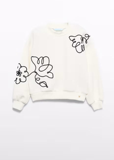 Girl Embroidered Sweatshirt