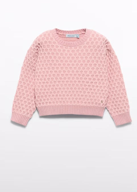 Girl Chenille Jacquard Sweater