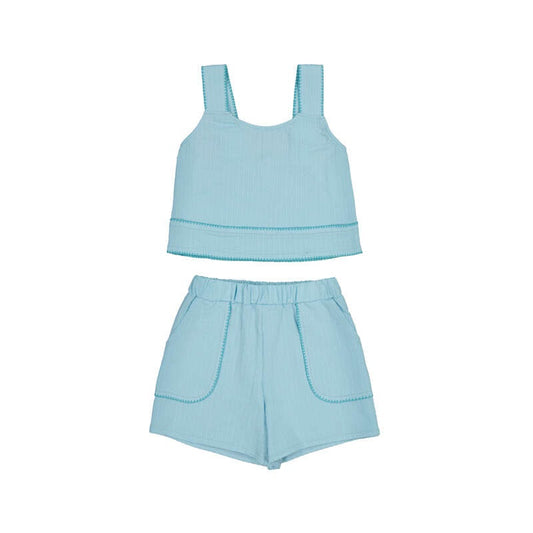 Girl's Knit Short Set