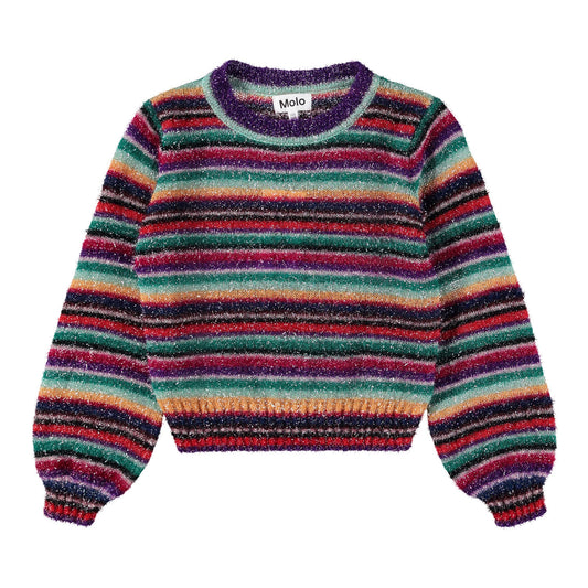 Girl Germina Sweater- Jewelry Striped