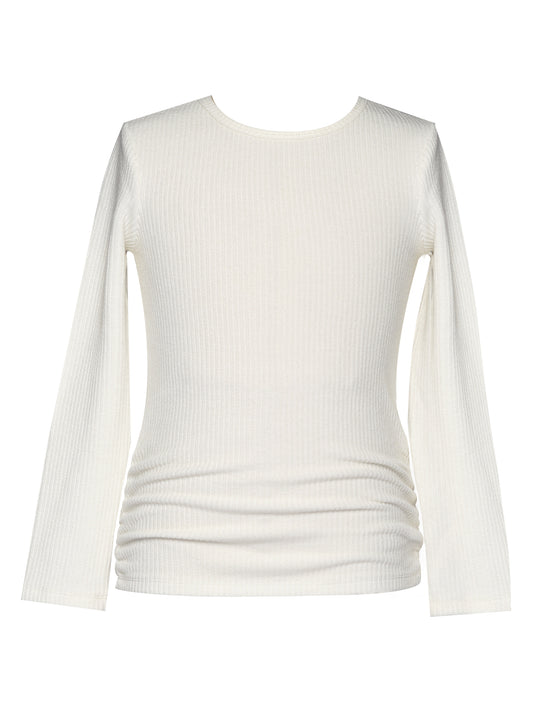 Girl Ruched Rib Top