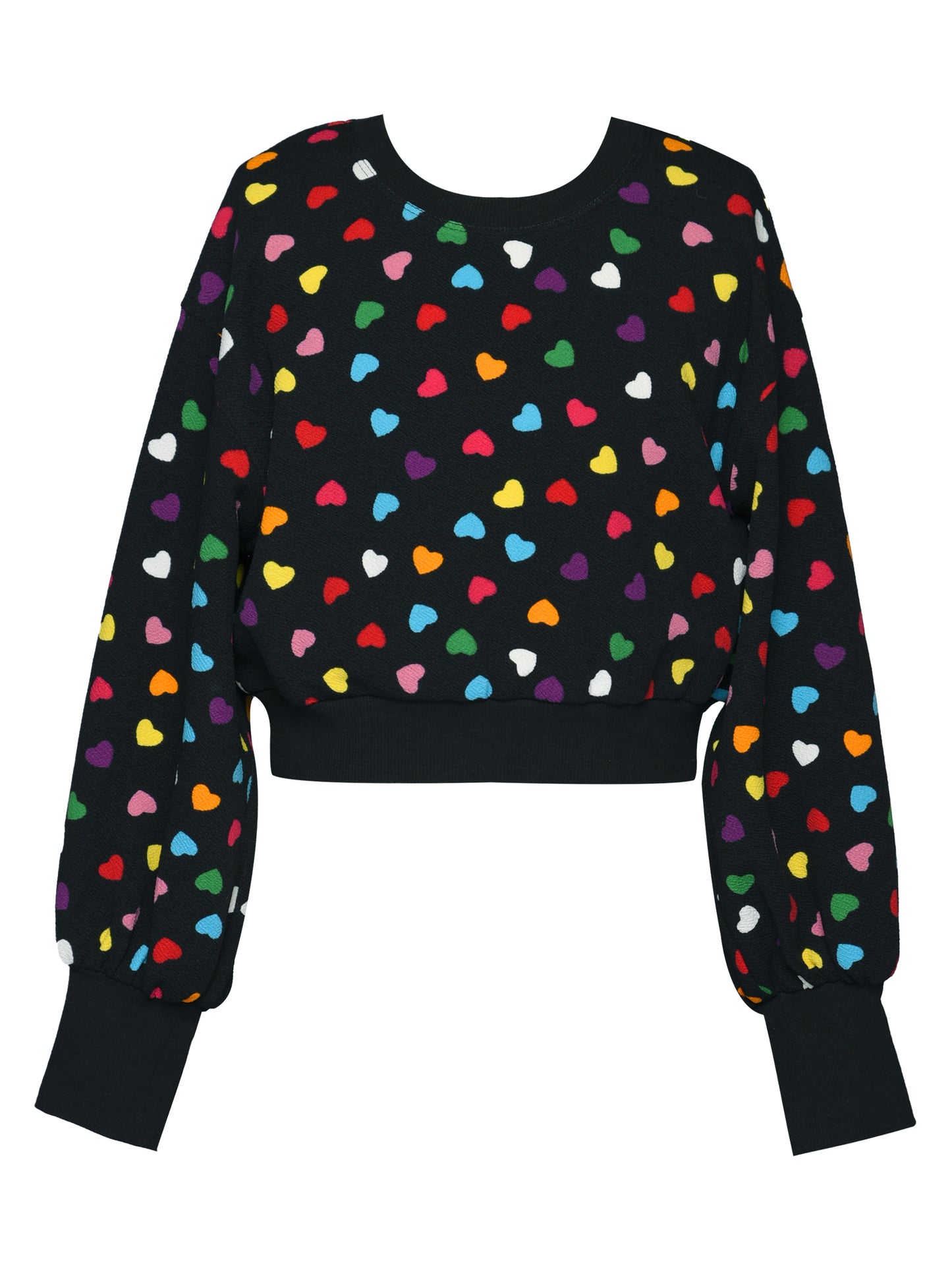 Girl Heart Print Sweatshirt