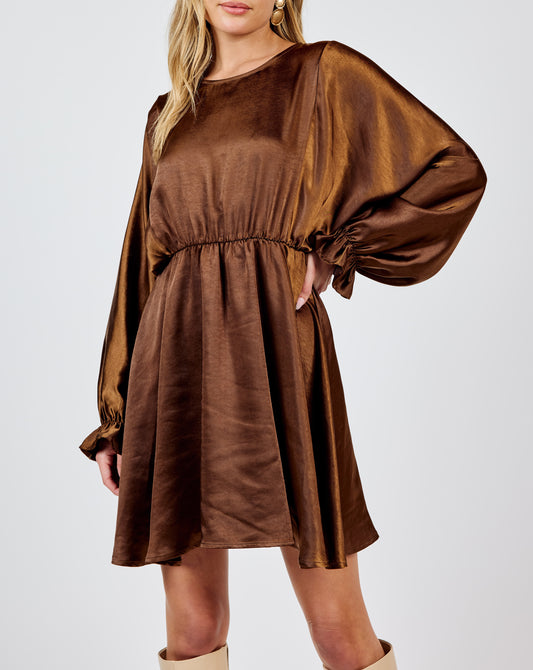 Dolman Sleeve Mini Dress