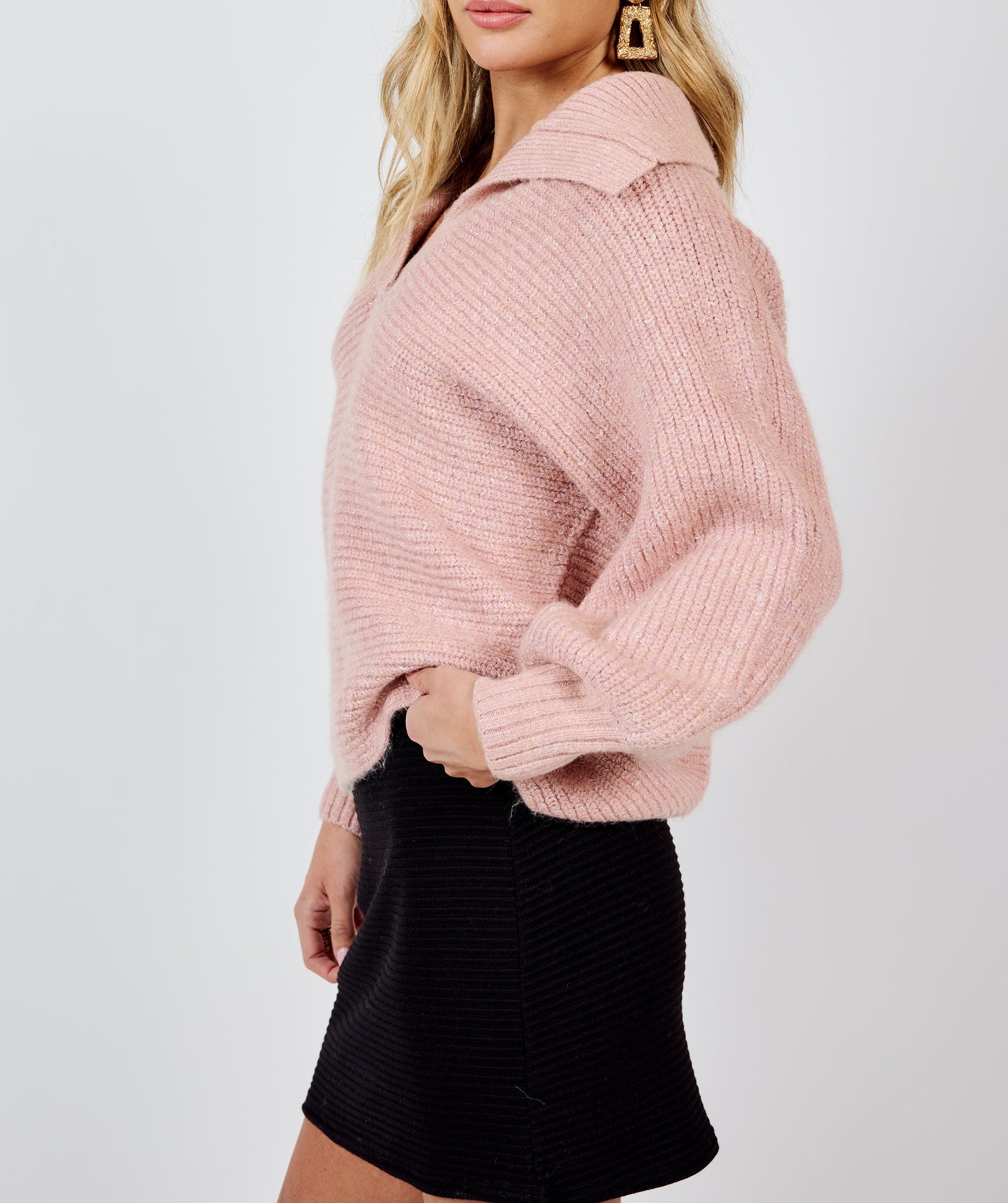 Open Collar Sweater