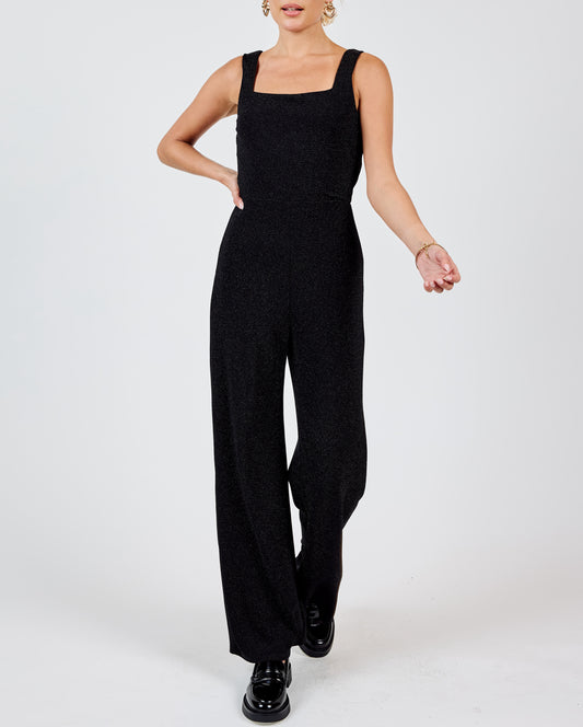 Lurex Square Neck Jumpsuit