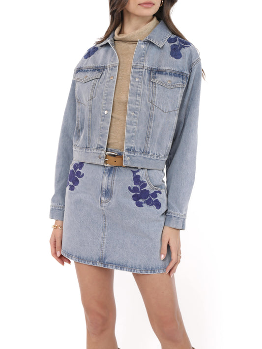 Embroidered Denim Jacket