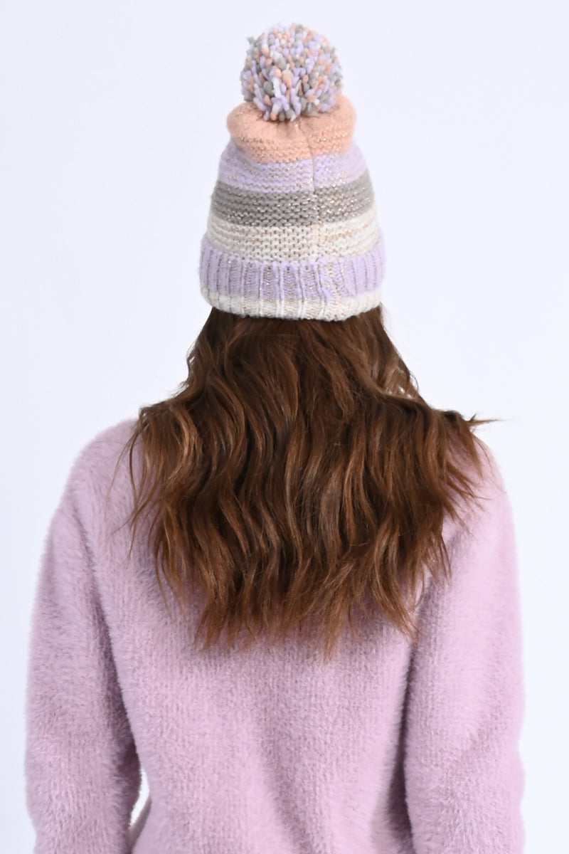 Stripe Knit Hat