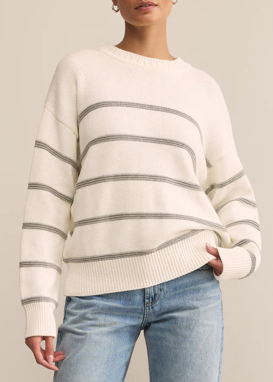 Boyfriend Striped Cotton Sweater
