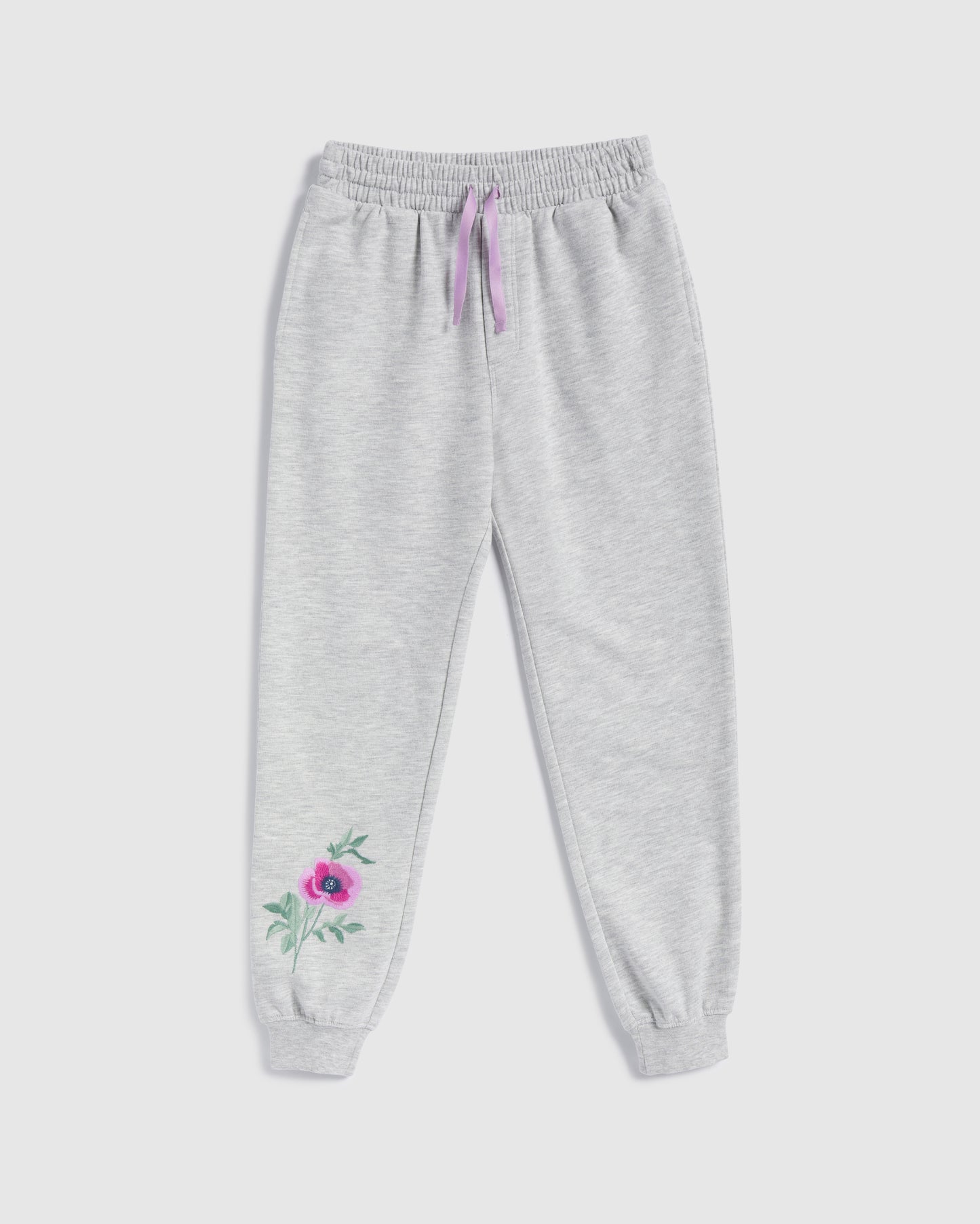Girls Sage Flower Jogger