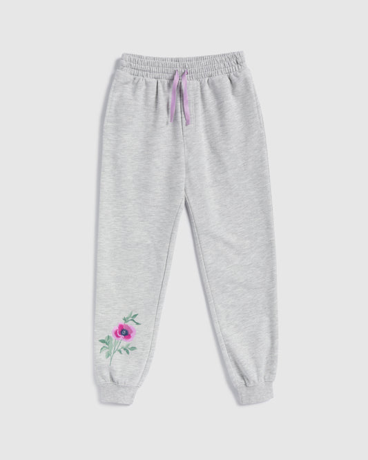 Girls Sage Flower Jogger