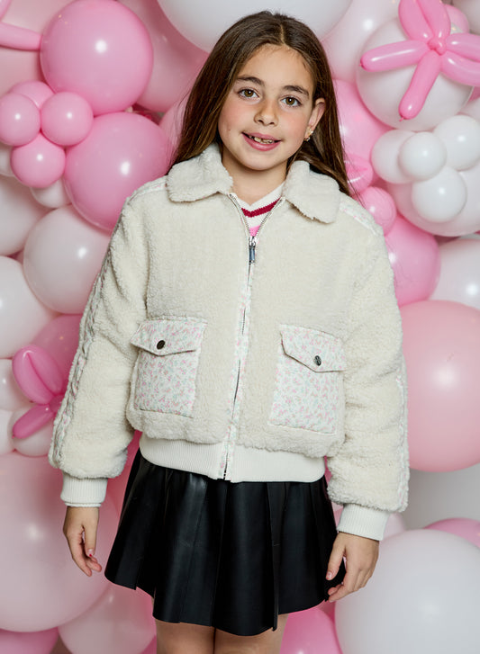Floral Sherpa Jacket