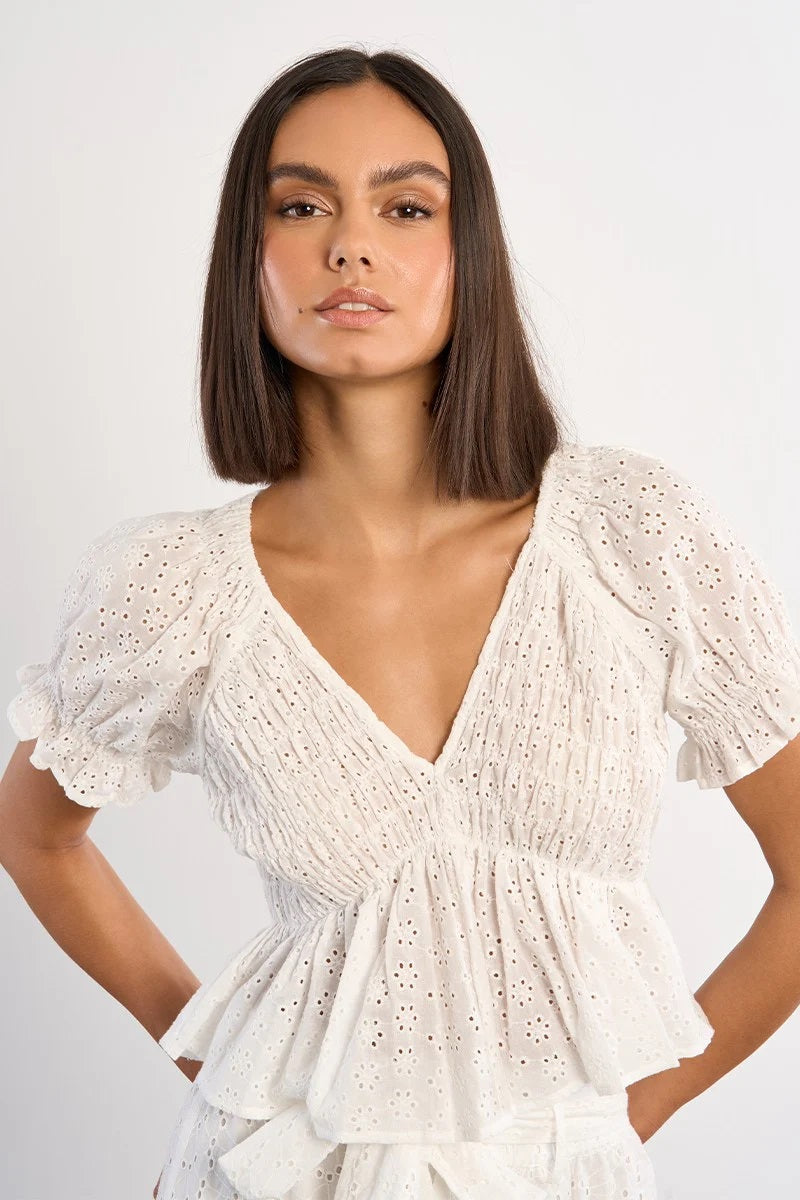 Eyelet Top