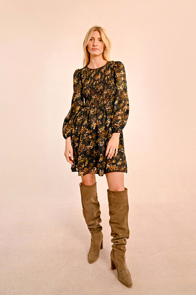 Fall Floral Dress