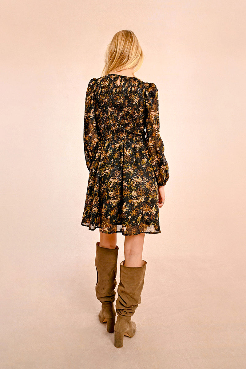 Fall Floral Dress