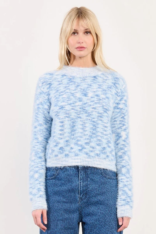 Blur Print Sweater