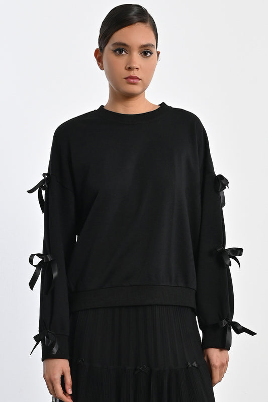 Bow Sleeve Sweater