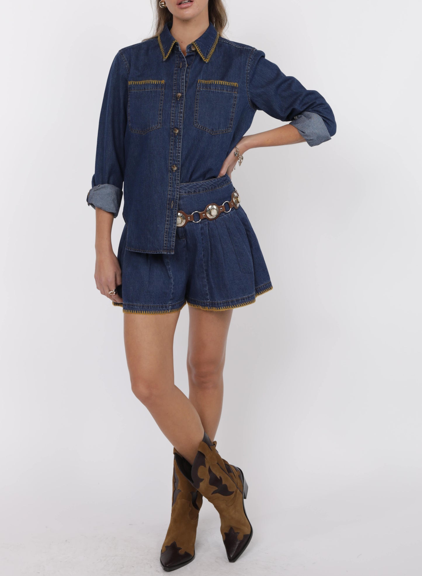 Stitch Denim Shirt