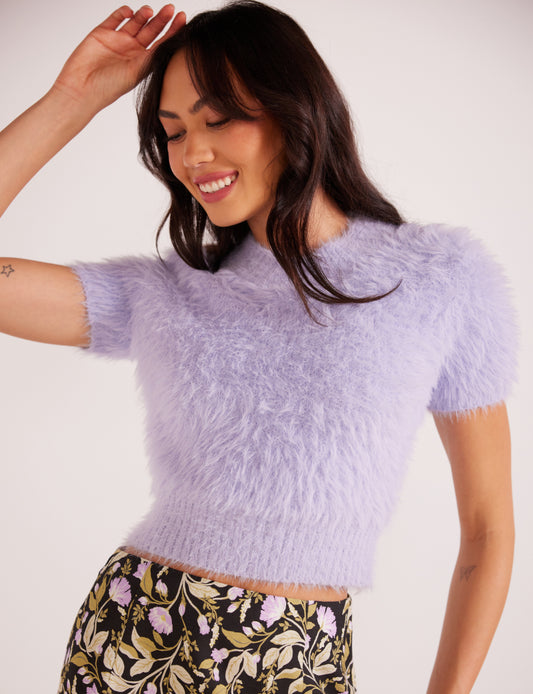 Fluffy Knit Top