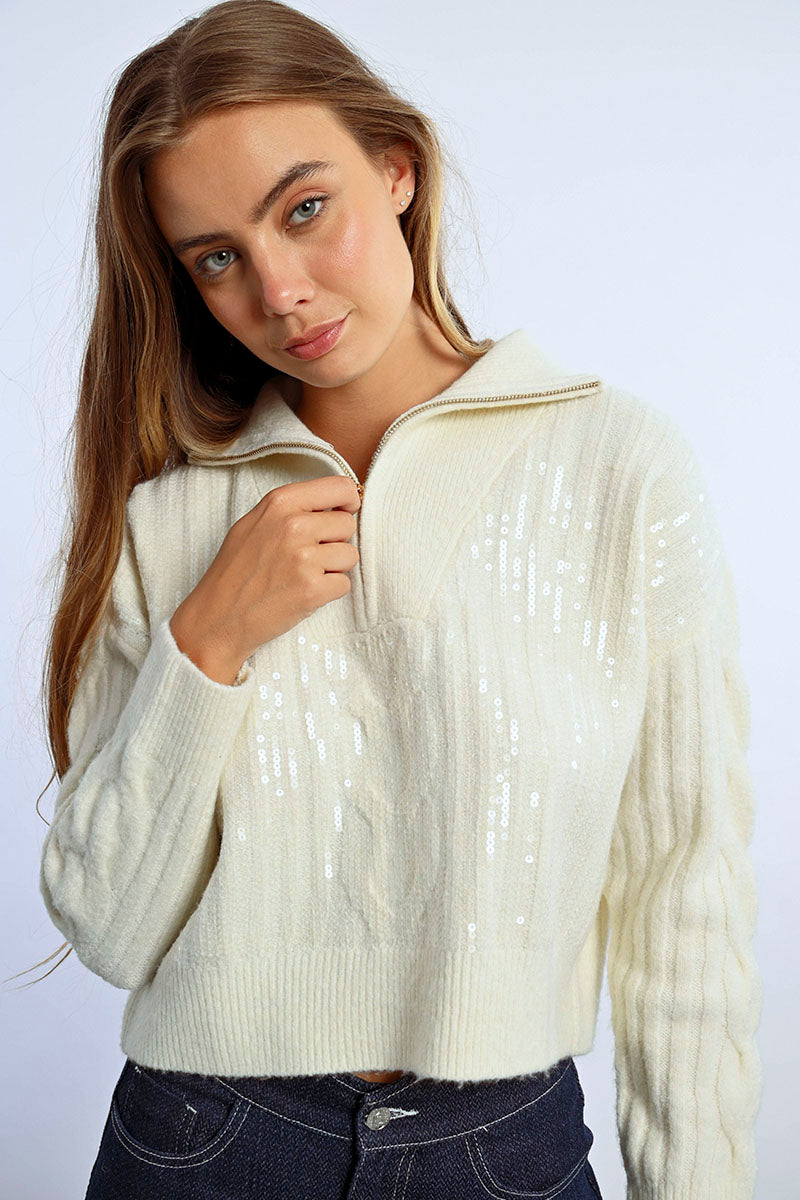 Sequin Pullover