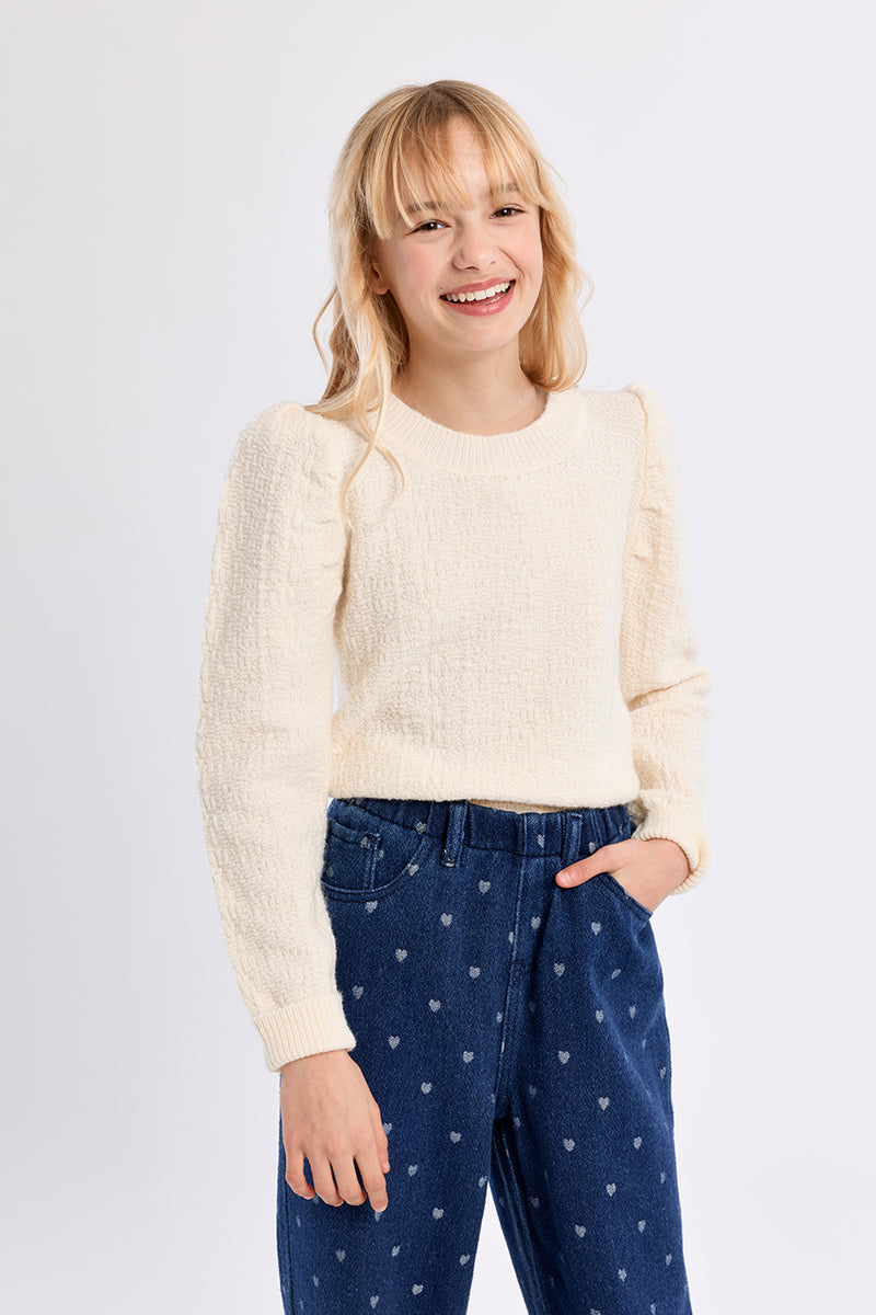 Puff Shoulder Sweater