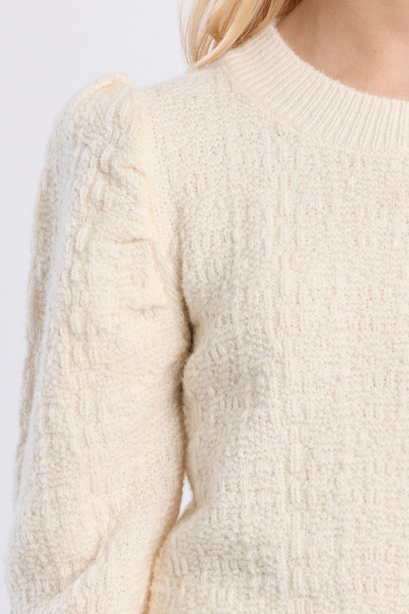 Puff Shoulder Sweater